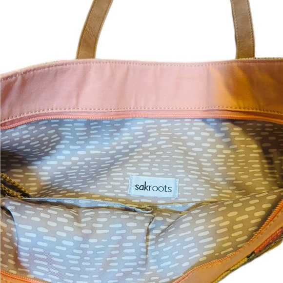 Sakroots Floral Cottagecore Tote Bag - Cotton Linen Like New - Picture 7 of 14